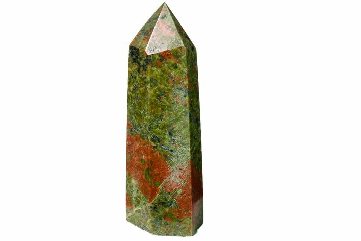 Tall, Polished Unakite Obelisk - South Africa #151834